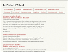 Tablet Screenshot of albertportail.info
